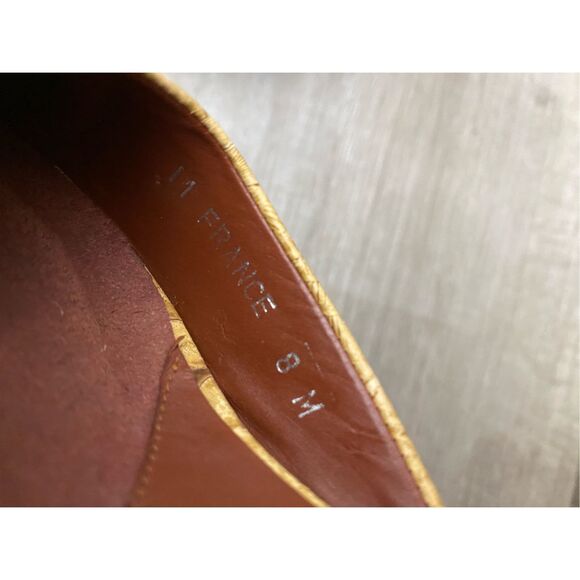 Donald J Pliner Womens Brown Buckle Ankle Strap Wedge Pump Heels Size 8M - Picture 12 of 16